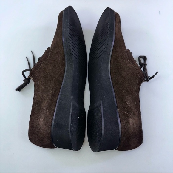 Salvatore Ferragamo Women’s Brown Suede Atto Oxford Dress Shoes 7.5 - Picture 3 of 10